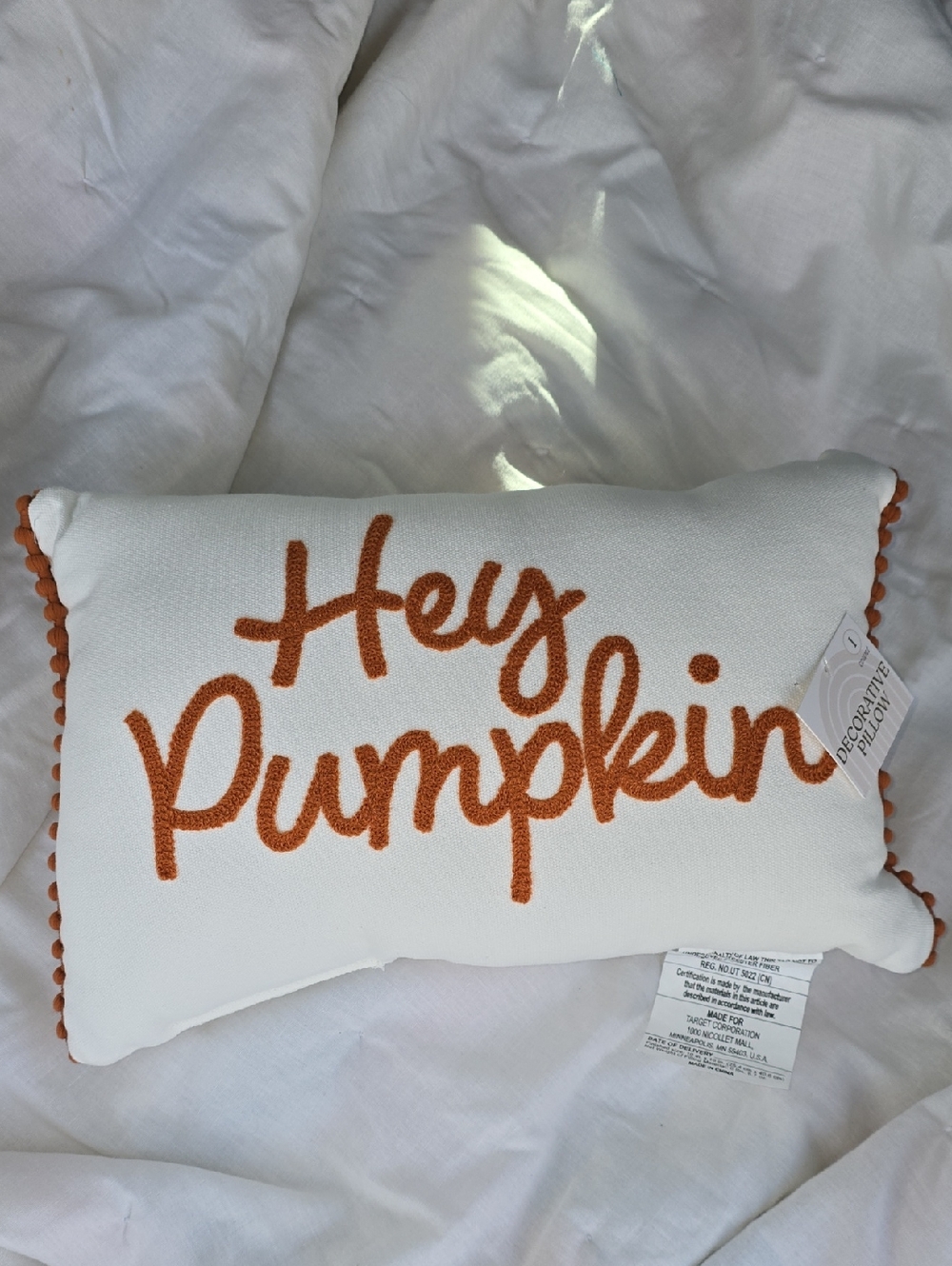 Hey Pumpkin Accent Pillow